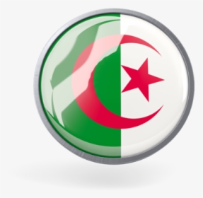 Metal Framed Round Icon - Algeria Flag Circle Png, Transparent Png, Transparent PNG