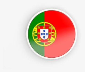 Round Icon With White Frame - Portugal Flag Png Circle, Transparent Png, Transparent PNG