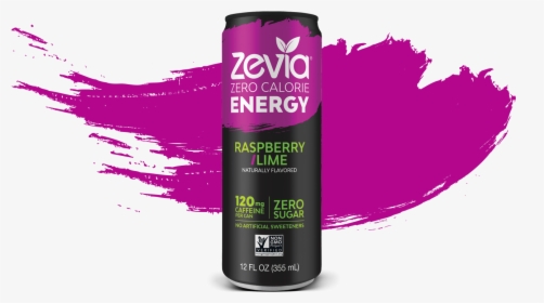 Zevia Sugar-free Zero Calorie Raspberry Lime Energy - Caffeinated Drink, HD Png Download, Transparent PNG