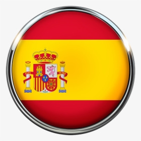 Spain, Flag, Circle, Madrid - Spain Flag, HD Png Download, Transparent PNG