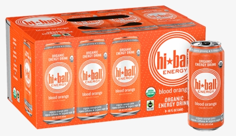 Blood Orange Hiball Energy Organic Juice Drink - Caffeinated Drink, HD Png Download, Transparent PNG