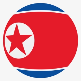 North Korea Round Flag - North Korea Flag Icon, HD Png Download, Transparent PNG