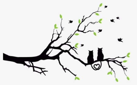 Transparent Tree Of Life Vector Png - Beautiful Love Birds Drawing, Png Download, Transparent PNG