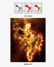Gif Animated Fire Photoshop Action By Smartestmind - Gif, HD Png Download, Transparent PNG