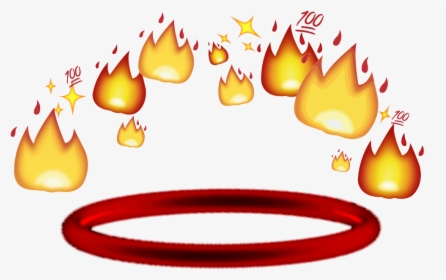 Fire Crown Emoji Png, Transparent Png, Transparent PNG