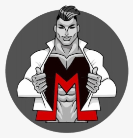 Muscle Men Male Strippers - Cartoon, HD Png Download, Transparent PNG