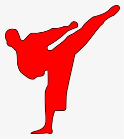 Martial Arts, Red, Fight, Karate, Silhouette, Judo - Martial Art Png, Transparent Png, Transparent PNG