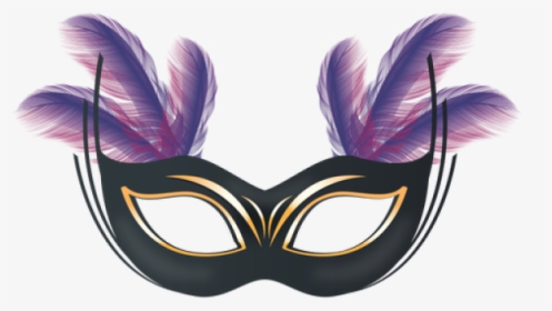 Carnival Mask Png Transparent Images - Mascara De Carnaval Com Pena Png, Png Download, Transparent PNG