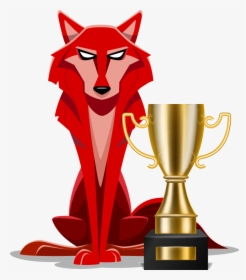 Cartoon Red Wolf, HD Png Download, Transparent PNG