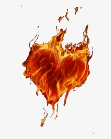 #flaming Heart - Heart On Fire Art, HD Png Download, Transparent PNG