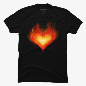 Transparent Flaming Heart Png - Active Shirt, Png Download, Transparent PNG