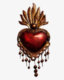 Heart Mexican Sacred Heart, HD Png Download, Transparent PNG