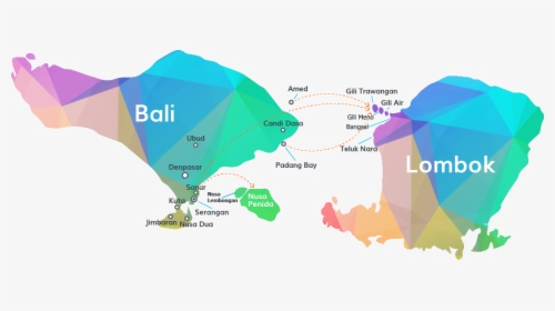 Peta Bali Dan Lombok, HD Png Download, Transparent PNG
