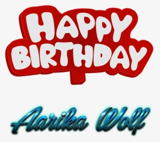 Aarika Wolf 3d Letter Png Name - Happy Birthday Isaac, Transparent Png, Transparent PNG