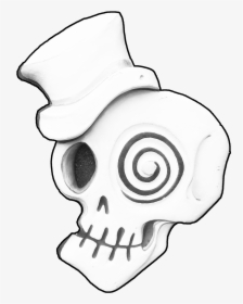 Drawing Party Day The Dead Transparent Png Clipart - Skull, Png Download, Transparent PNG