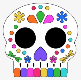 Printable Day Of The Dead Mask, HD Png Download, Transparent PNG