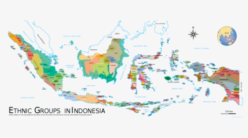 Indonesian Ethnic Groups Map, HD Png Download, Transparent PNG