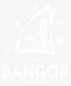 Bangor Christmas Logo Mono White Png - Social Conformity, Transparent Png, Transparent PNG