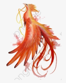 Phoenix Clipart Flaming - Watercolor Phoenix Bird Painting, HD Png Download, Transparent PNG