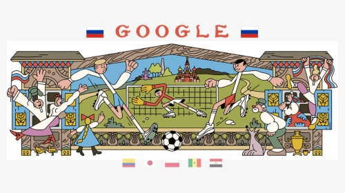 World Cup 2018 Google Doodle Russia, HD Png Download, Transparent PNG