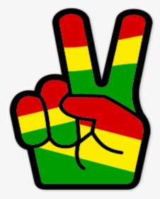 Peace Peacesign Hand Sign Reggae Rasta Freetoedit - Reggae Png, Transparent Png, Transparent PNG