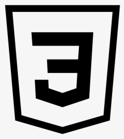 Css Logo Black And White Png, Transparent Png, Transparent PNG