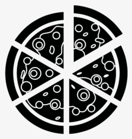 Pizza Black And White Png - Pizza Black & White, Transparent Png, Transparent PNG