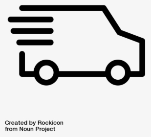 Van Icon By Rockicon From The Noun Project - Livraison Slip Francais, HD Png Download, Transparent PNG