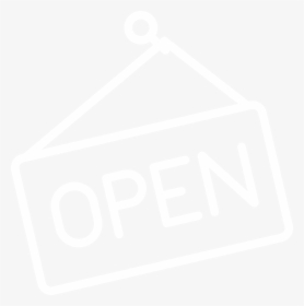 Open Icon In White By Star Laundromat, The Best Laundromat - Sign, HD Png Download, Transparent PNG