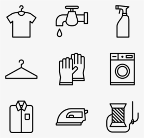 Laundry - Vector Food Icon Png, Transparent Png, Transparent PNG