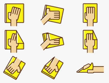 Vector Hand Wipe Icon, HD Png Download, Transparent PNG
