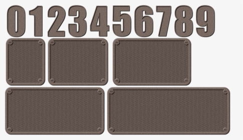 This Free Icons Png Design Of Metal Numbers And Backgrounds - Chocolate, Transparent Png, Transparent PNG