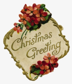 Merry Christmas, My Friends - Vintage Merry Christmas Clip Art, HD Png Download, Transparent PNG