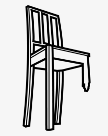 Broken Chair Clipart Black And White, HD Png Download, Transparent PNG