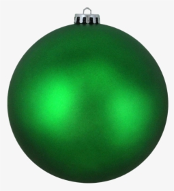 Single Green Christmas Ball Transparent Background - Green Christmas Ball, HD Png Download, Transparent PNG