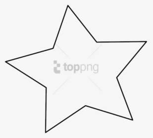 White Star Png Transparent Background - Line Art, Png Download, Transparent PNG