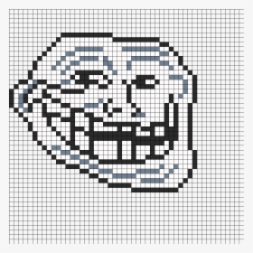 Troll Face Pixel Art, HD Png Download, Transparent PNG