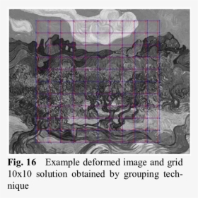 Example Large Deformed Image And Grid Solution Obtained - Van Gogh Lost Sketchbook, HD Png Download, Transparent PNG
