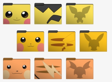 Shiny Pokemon Icons - Pikachu Folder Icon, HD Png Download, Transparent PNG