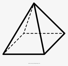 Square Pyramid Geometry Shape Drawing - Transparent Pyramid Geometry, HD Png Download, Transparent PNG