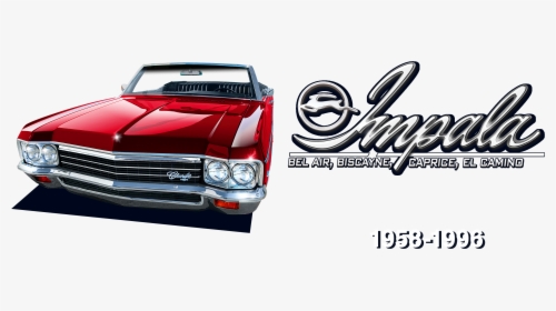 Chevy Impala Full Chevrolet Vector Chevelle Image Black - Ford Classic, HD Png Download, Transparent PNG