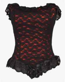 Gothic Lace Corset Top - Maillot, HD Png Download, Transparent PNG