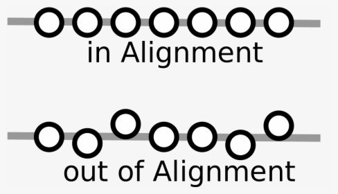 Circles Aligned And Circles Out Of Alignment - Alignment Digital Design Examples, HD Png Download, Transparent PNG