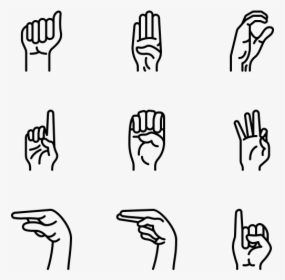 Hand Sign - Sign Language Images Png, Transparent Png, Transparent PNG