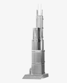 Sears Tower / Willis Tower Metal Model Kit - Skyscraper, HD Png Download, Transparent PNG
