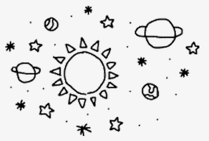 Thumb Image - Planet And Stars Drawing, HD Png Download, Transparent PNG