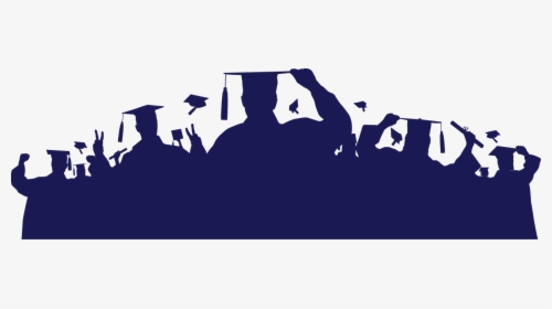 Blue Silhouette Graduation , Png Download - Transparent Graduation Silhouette Png, Png Download, Transparent PNG