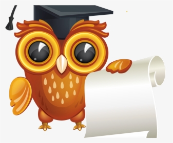Graduation Owl Vector Png - Owl Graduation Clipart Png, Transparent Png, Transparent PNG