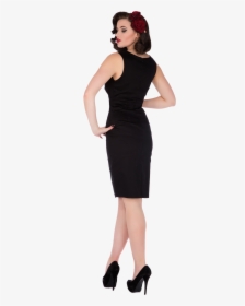 Cheryl Fitted Velvet Vintage Dress In Black By Dolly - Photo Shoot, HD Png Download, Transparent PNG