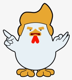 Vectorized Chicken Rebrn Com - Trump Chicken Image Cartoon, HD Png Download, Transparent PNG